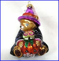 14 Christopher Radko Halloween Ornaments Witches Ghosts Pumpkins Cats