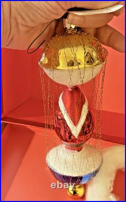 1990 Christopher Radko Christmas Santa Cotton in the Clouds 90-087-0 Poland 8.5