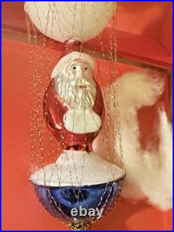 1990 Christopher Radko Christmas Santa Cotton in the Clouds 90-087-0 Poland 8.5