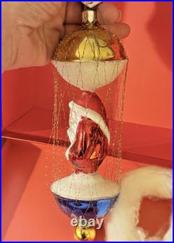 1990 Christopher Radko Christmas Santa Cotton in the Clouds 90-087-0 Poland 8.5