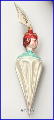 1991 Christopher Radko Prince Umbrella Hand Painted Glass Christmas Ornament 1991 Christopher Radko Prince Umbrella Hand Painted Glass Christmas Ornament