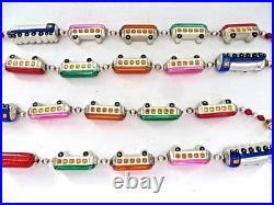 1993 Christopher Radko CHRISTMAS EXPRESS Train Glass Garland 72 Original Box