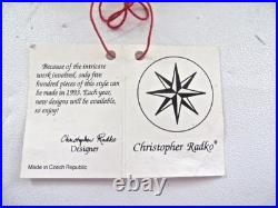 1993 Christopher Radko CHRISTMAS EXPRESS Train Glass Garland 72 Original Box