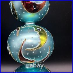 1993 Christopher Radko Crescent Moon Finial 14 93-397-0