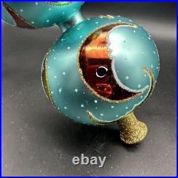 1993 Christopher Radko Crescent Moon Finial 14 93-397-0