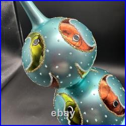 1993 Christopher Radko Crescent Moon Finial 14 93-397-0