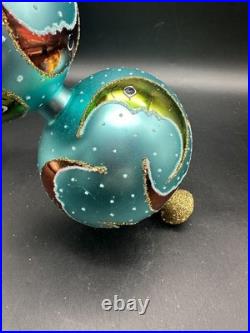 1993 Christopher Radko Crescent Moon Finial 14 93-397-0