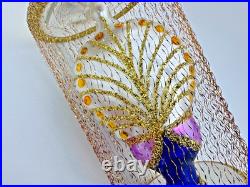 1993 first edition Christopher Radko Gilded Cage Peacock Christmas Ornament