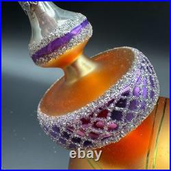 1994 Christopher Radko Razzle Dazzle ornament 94-372-0 9.5 orange signed