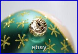 1996 CHRISTOPHER RADKO Esquire Santa Teardrop Christmas Ornament with Tag & Box