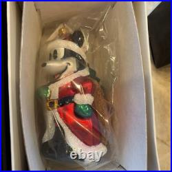 1996 Christopher Radko Disney Set Of 4 Ornament Brand New In Box