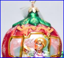 1997 CHRISTOPHER RADKO Enchanted Evening Glass Christmas Ornament withTAG Signed