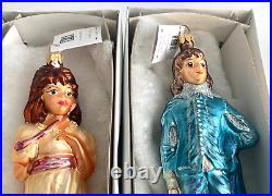 1997 CHRISTOPHER RADKO Set Of 2 Ornaments PINKIE & BLUE BOY Huntington IN BOXES