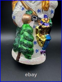1997 Christopher Radko Londonberry Santa 7.5 Ornament 326 OF 500 WHITE COAT
