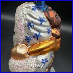 1997 Christopher Radko Londonberry Santa 7.5 Ornament 326 OF 500 WHITE COAT