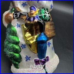 1997 Christopher Radko Londonberry Santa 7.5 Ornament 326 OF 500 WHITE COAT