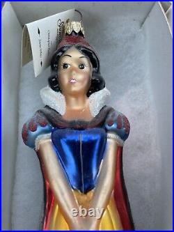 1997 Christopher Radko Snow White With Original Box And Hang Tag. Autographed