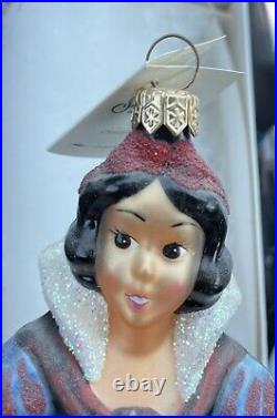 1997 Christopher Radko Snow White With Original Box And Hang Tag. Autographed