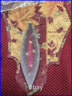 1997 Christopher Radko Star Flare Red And Gold Drop 7 Ornament Spire Ornament
