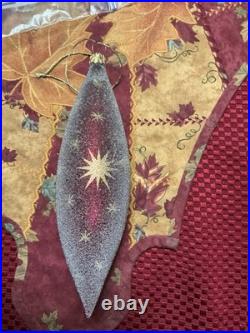 1997 Christopher Radko Star Flare Red And Gold Drop 7 Ornament Spire Ornament