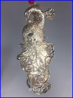 1997 Christopher Radko Sterling Silver Christmas Ornament Jewelry Winter Spirit