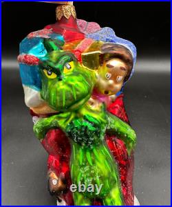 1997 Christopher Radko The Grinch And The Whoz Its 7 Ornament Christmas