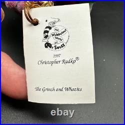 1997 Christopher Radko The Grinch And The Whoz Its 7 Ornament Christmas