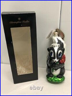 1997 Flower Bambi Christopher Radko Ornament Disney Limited Edition 603/5000