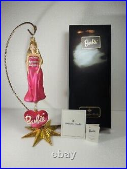 1998 CHRISTOPHER RADKO GLASS Elegant Holiday BARBIE ORNAMENT