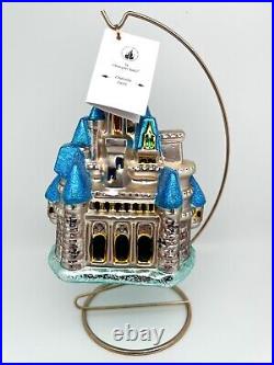 1998 Christopher Radko Disney Cinderella Castle Hanging Ornament NEW CONDITION