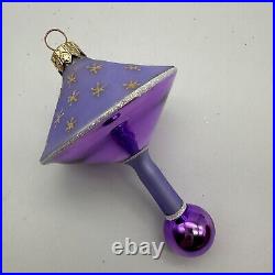 1998 Christopher Radko Elroy's Toy 4 Ornament Purple Lavender
