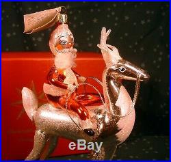 1998 Christopher Radko Made In Italy Ltd. Ed Sterling Rider Christmas Ornament