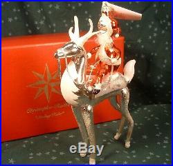 1998 Christopher Radko Made In Italy Ltd. Ed Sterling Rider Christmas Ornament