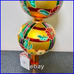 1998 Christopher Radko Pineapple Finial 14 Tree Topper 98-466-0, RARE Tropical 1998 Christopher Radko Pineapple Finial 14 Tree Topper 98-466-0, RARE Tropical