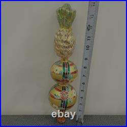 1998 Christopher Radko Pineapple Finial 14 Tree Topper 98-466-0, RARE Tropical 1998 Christopher Radko Pineapple Finial 14 Tree Topper 98-466-0, RARE Tropical