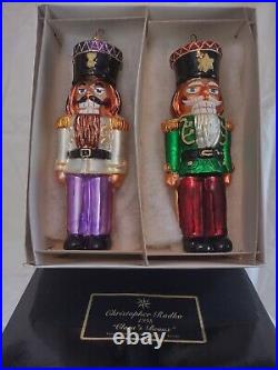 1998 LE Christopher Radko Clara's Beaux Nutcracker Christmas Tree Ornaments