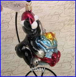 1999 Christopher Radko Disney Cleo & Figaro 99-DIS-37 LE 411/3500 Ornament