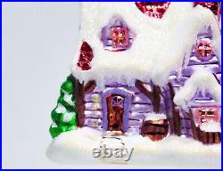 2000 CHRISTOPHER RADKO Holiday Hideaway Candy House Christmas Ornament withTAG