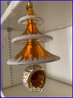 2001 Christopher Radko Gracefull Evergreens 5.5 gold 2001 Christopher Radko Gracefull Evergreens 5.5 gold