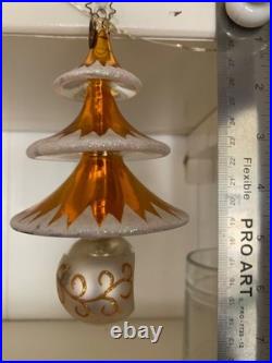 2001 Christopher Radko Gracefull Evergreens 5.5 gold