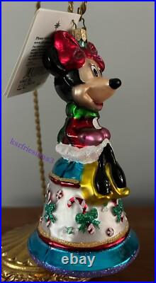 2001 Christopher Radko Ornament MINNIE MOUSE BELL DISNEY EXCLUSIVE 01-DIS-04