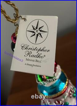 2001 Christopher Radko Ornament MINNIE MOUSE BELL DISNEY EXCLUSIVE 01-DIS-04
