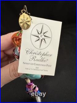 2002 Christopher Radko A Christmas Carol Spirit Of Christmas Past Ornament Le