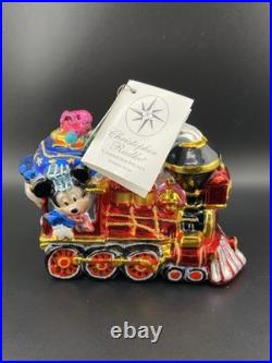 2002 Christopher Radko Disney Conductor Mickey 4.5 Ornament Nwt