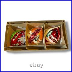 2002 Christopher Radko Fantasia Bedford Falls 5 Ornaments 02-0545-0 Set of 3