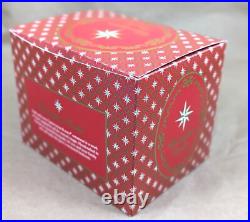 2002 Christopher Radko Ice Ball Beauty Green & Gold 5 Glass Christmas Ornament