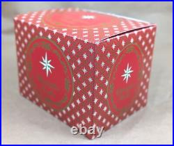 2002 Christopher Radko Ice Ball Beauty Purple & Red 5 Glass Christmas Ornament