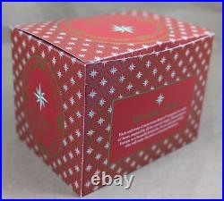 2002 Christopher Radko Ice Ball Beauty Purple & Red 5 Glass Christmas Ornament