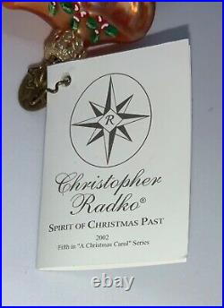 2002 Radko Glass Christmas Ornament Limited Edition'spirit Of Christmas Past