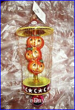 2003 Radko Wire Wrapped GIGGLES'N' GRINS Ltd Ed Halloween Ornament 8 Tall